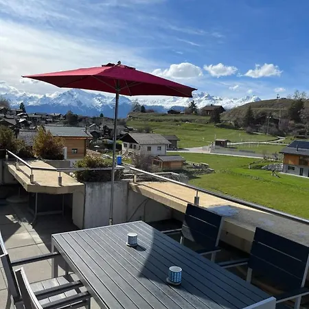 Au Village De Nax, Ravissant 2 Pieces Et Demi Avec Terrasse * Nax